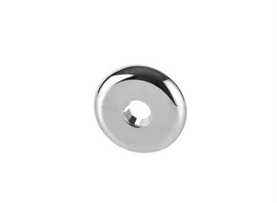 1/2 in. x 2.5 in. Chrome Plastic Floor Ceiling Plate 20-Pack Corrosion Resistant