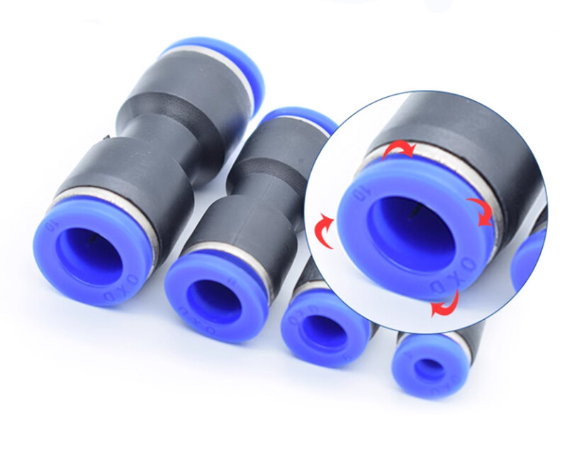 Nylon Pneumatic STRAIGHT hose tube inline push fit connector air line 4mm-16mm