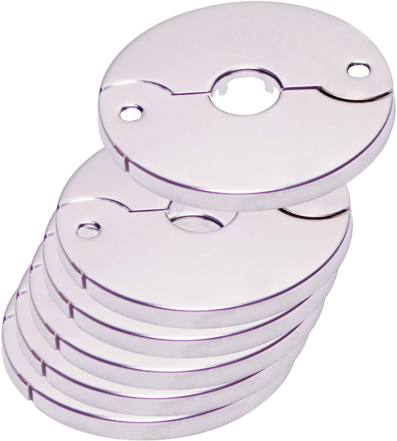 Floor and Ceiling Plate Cover Split Flange Replacement and Repair Kit, pack of 6