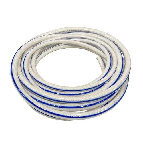 1/2″ ID x 5/8″ OD Heavy Duty Braided PVC Tubing Reinforced Hose, Non 50 Feet