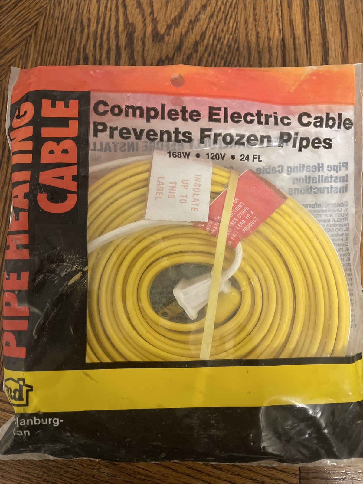 New Macklanburg- Duncan 24′ Foot Electric Pipe Heating Cable  168W – 120V – 24FT