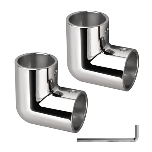 316 Stainless Steel Fittings for Boat Railings – 1-Inch – 2-Way 90° Elbow